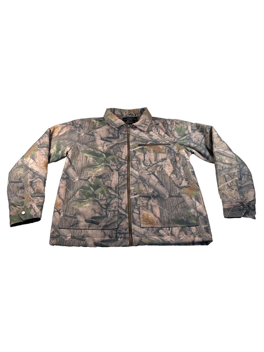 Beautiful Giant Men's Camouflage Full Zip Polyester Jacket Brown/Green L NWT